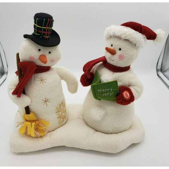 2003 Hallmark Jingle Pals Caroling Snowmen We Wish You A Merry Christmas WORKS! - Picture 1 of 13